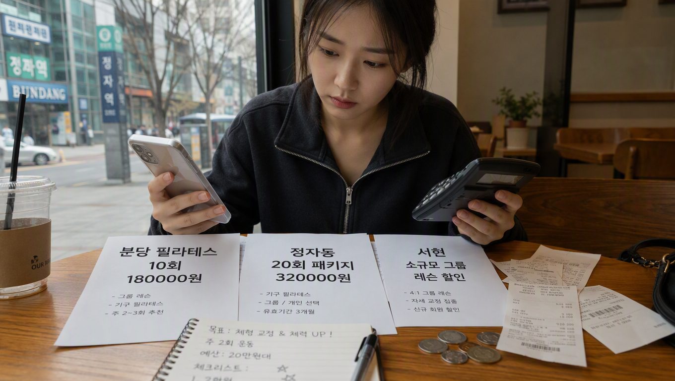 분당 필라테스 가격
